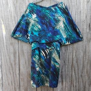 Flirty Cold Shoulder Silky Dress